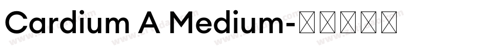 Cardium A Medium字体转换